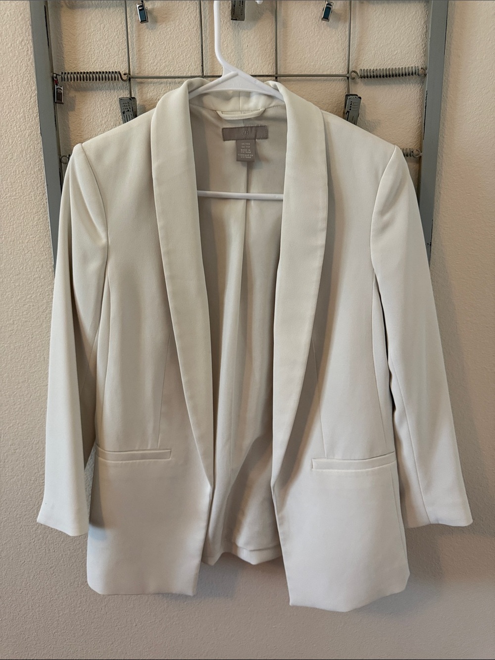 H&M Women’s White Blazer Jacket Size XXS